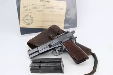 SOLD - Scarce, Early FN Browning High Power Rig - With Capture Doc