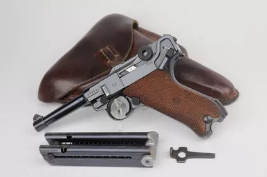 SOLD - Scarce, Excellent Mauser Luger Rig - Ku Marked