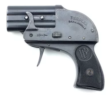 SOLD - Scarce - German Double Barrel Perplex 12mm Flare Pistol