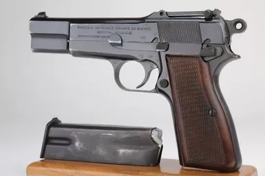 SOLD - Scarce Nazi FN Browning High Power - Tangent Sight (83205 - 17803)