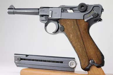 SOLD - Scarce Police Mauser Luger - Matching Magazine