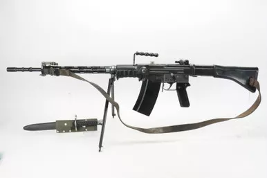 SOLD - Scarce Swiss PE-57 Semi Auto Rifle w/ Bayonet