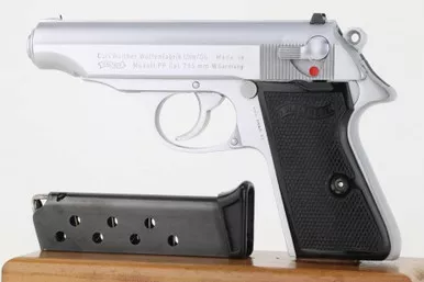 SOLD - Stainless 1983 Walther PP - 7.65mm