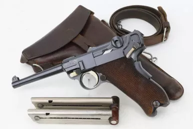 SOLD - Swiss DWM Model 1900 Luger Rig