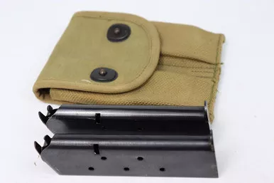 SOLD - Two 1911 Magazines with 1918 Magazine Pouch