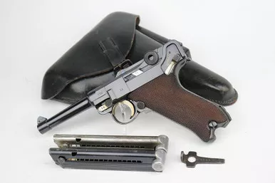 SOLD - Ultra Rare Mauser Luger Rig - G Date Navy - Two Matching Magazines