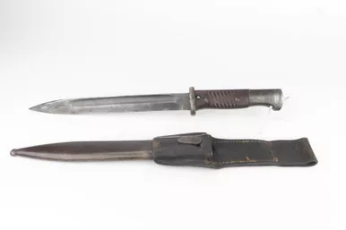 SOLD - Uncommon WKC "Behorden" Bayonet with Scabbard and Frog