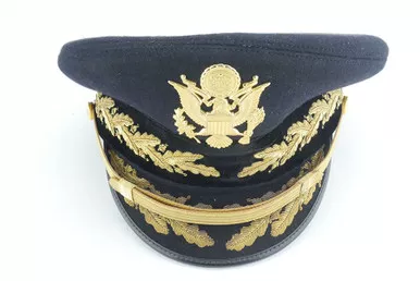 SOLD - US Army National Guard Officers Cap - W/ Attribution