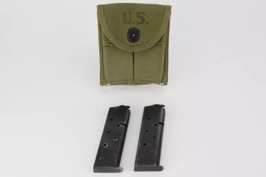 SOLD - US GI 1911 Dual Magazine Pouch w/ Two Magazines