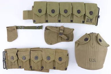 SOLD - US WW2 Canvas Gear Grouping