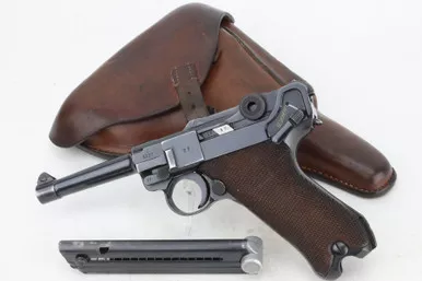 SOLD - Very Rare 1940 Mauser Banner Luger Rig - Nazi Military Divert