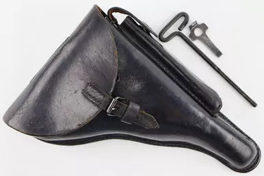 SOLD - Weimar Luger Holster, Cleaning Rod, Tool