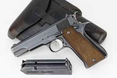 SOLD - West German Police Star Model B Rig - Two Matching Mags & Matching Holster