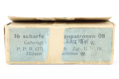 SOLD - WW1 9mm Luger Pistol Ammo Box