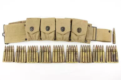SOLD - WW1 Cartridge Belt with 1918 .30-06 Ammo