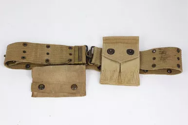 SOLD - WW1 US Canvas Belt, Magazine Pouch, & Medical Pouch