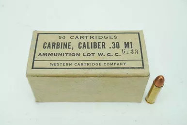 SOLD - WW2 .30 Carbine Ammo