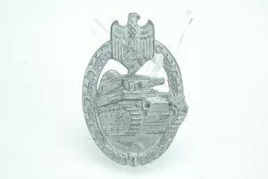 SOLD - WW2 Panzer Assault Badge - Silver Grade (101424-62 - AB)