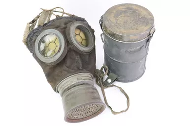 SOLD - WWI German M17 Gas Mask with Cannister