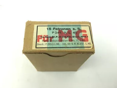 SOLD - WWII 8mm 1940 German Machine Gun Ammo