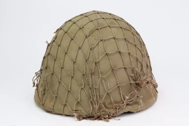 SOLD - WWII Japanese Combat Helmet with Cover and Net
