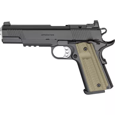 Springfield Armory 1911 Operator AOS 9mm Luger Pistol 5" Barrel 9+1 Round Black