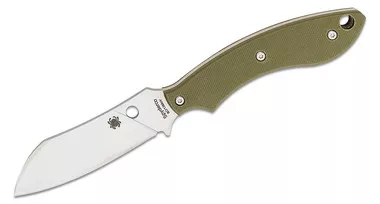 Spyderco FB50GPOD Sjoerd Stok Drop Point Fixed Blade Knife 3" Plain Edge