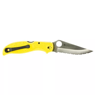 Spyderco Stretch 2 XL Lightweight Salt Yellow Serrated