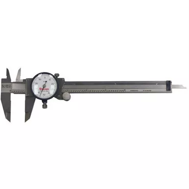 Starrett 6-Inch Dial Caliper White Face