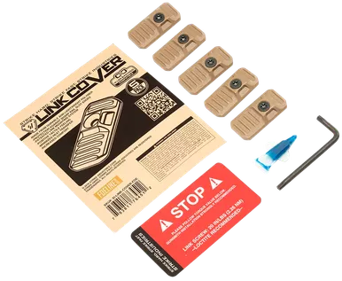 Strike Industries LINK Cover Handguard 5-Pack Flat Dark Earth Polymer