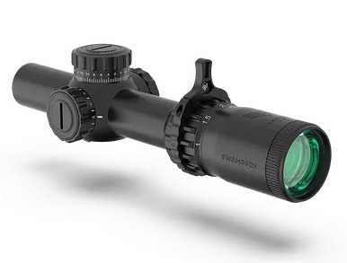 Swampfox Tomahawk II Rifle Scope 1-6x24 30mm SFP BFO Red Illuminated Black