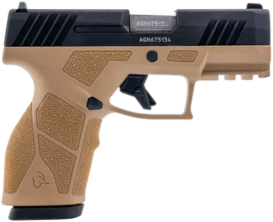 Taurus GX2 9mm Luger Pistol 3.37" Barrel 13+1 Round Matte Stainless Steel Barrel Matte Black Slide Tan Frame