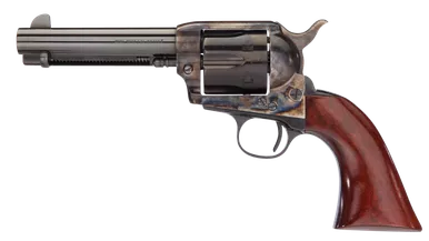 Taylor's & Company 1873 Cattleman Gunfighter 45 Colt Revolver 4.75" Blued Barrel 6 Round Walnut Grip (Case-Hardened Frame, Model 555127)