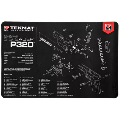 Tekmat Pistol Mat 11x17 Inches