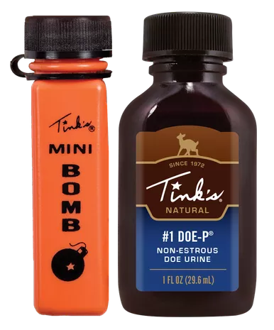 Tink's #1 Doe-P Deer Lure with Mini Bomb 1 fl oz