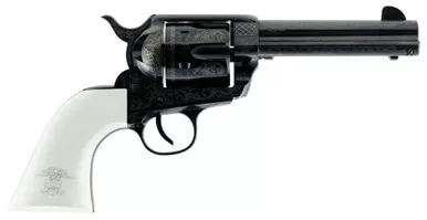 Traditions 1873 Liberty 45 LC Revolver 4.75" Blued Steel Barrel 6 Round White PVC Grip
