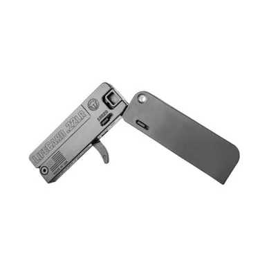 Trailblazer Firearms LifeCard .22LR Single Action Pistol 3.375" Barrel 7 oz Sniper Grey