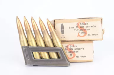 Two Boxes of 1938 Dated 8x56mm Mannlicher Ammo