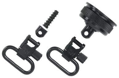 Uncle Mike's 18032 Mag Cap Swivel Set 12 Gauge Remington 11-87 1" Steel Blued