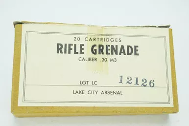 Vintage U.S. Military .30 Cal Rifle Grenade Ammo - M3 Ammo