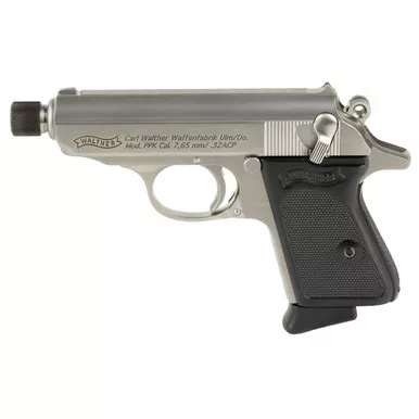 Walther PPK SD .32 ACP Pistol 3.3" Barrel 7+1 Round Stainless Steel