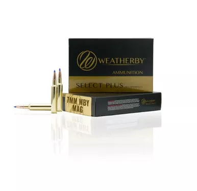 Weatherby Select Plus 7mm Wby Mag Ammo 150 Grain Scirocco 20/ct