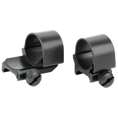 Weaver Top Mount Weaver Extended 1" Scope Rings Matte Black Medium