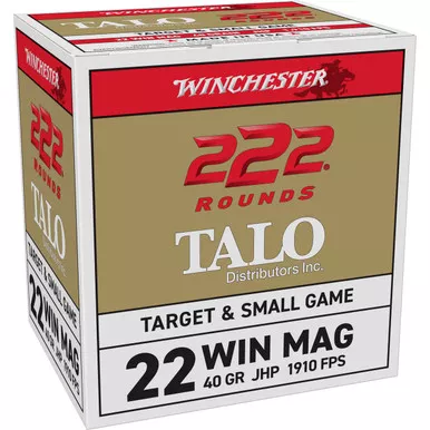 Winchester 22 WMR Ammo 40 Grain Jacketed Hollow Point Box of 222