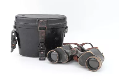 WW2 Polish Binoculars in German Case