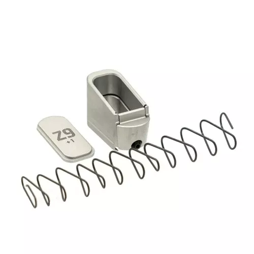 Z9 Plus 1 Round Mag Extension for Glock 43 Grey Shield Arms