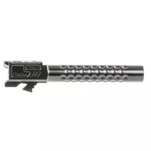 ZEV BBL17OPT5GDLC Optimized Match9mm Luger compatible with Glock 17 Gen 5 Black DLC