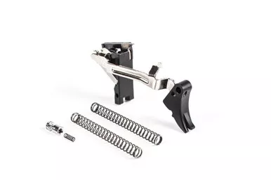 Zev Technologies Fulcrum Adjustable Trigger Kit for Glock 17 17L 17C 19 19C 26 34 Gen 1-3 Black Red
