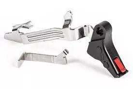 Zev Technologies PRO Flat Face Trigger for Glock 17, 19, 19x, 26, 34 Gen5 Black/Red