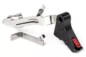 Zev Technologies PRO Flat Face Trigger for Glock 17, 19, 22, 23, 24, 26, 27, 34, 35 Gen 1-4 Black/Red